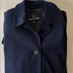 London Fog Women's Navy Trench Coat